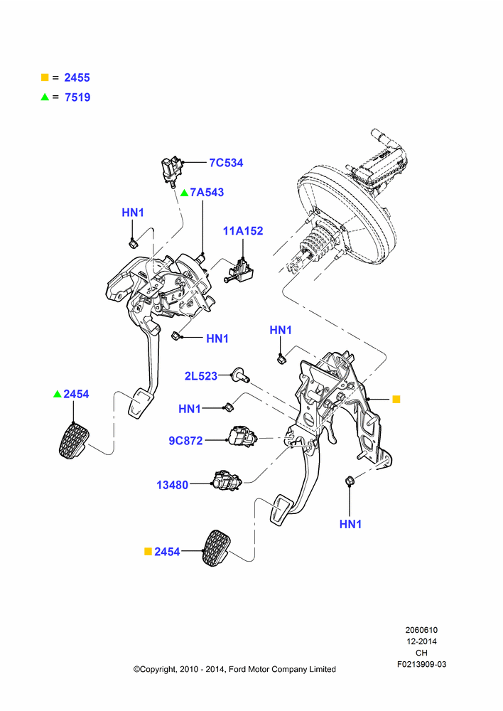 10A - Brake and Clutch Controls, Manual Transmission; 26/APR/2010-27/APR/2013