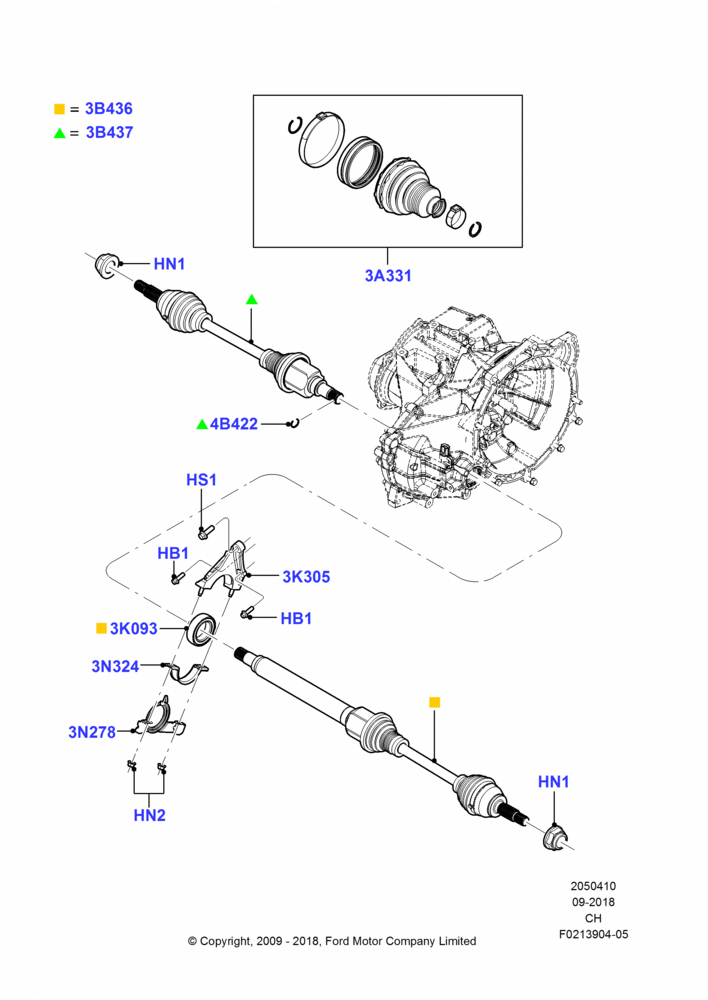 Drive Shaft - Front Axle Drive