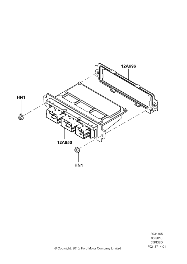 05E - Engine Modules and Sensors, 3.5L 4V DOHC VCT SMPI V6 Gas; 12/JUL/2010-24/DEC/2014