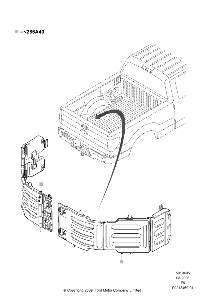 05XJ - Pick Up Box/Tailgate and Tonneau, Accessory, Bed Extender; 18/AUG/2008-23/DEC/2014