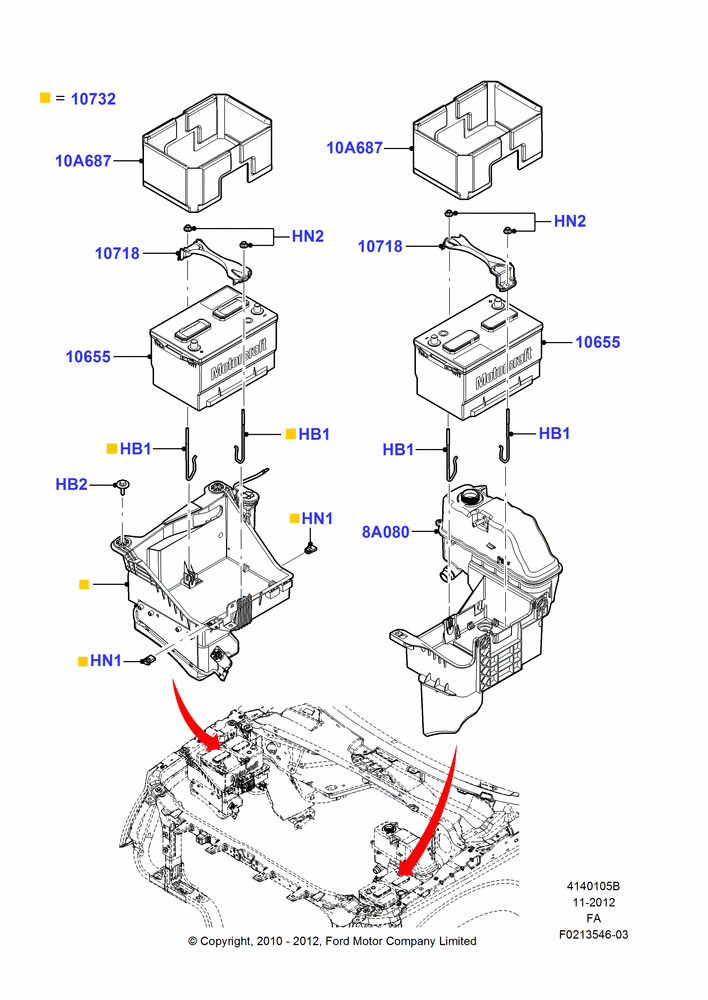 05B - Battery and Mountings, 6.7L 4V V8 T/C Diesel; 22/FEB/2010-05/JUL/2016
