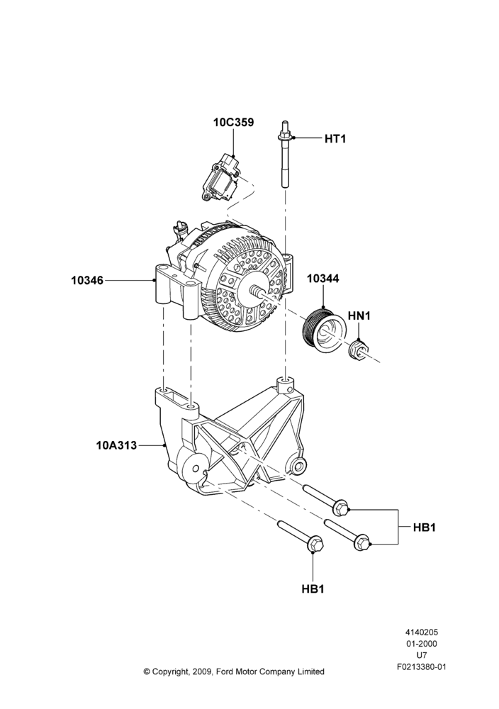 05 - Alternator and Mountings; 31/JAN/2000-09/MAY/2003