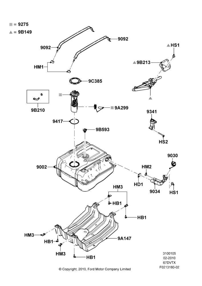 05F - Fuel Tank, 6.7L 4V V8 T/C Diesel, With Aft-Of-Axle Fuel Tank, With Aft-Of-Axle/Mid-Ship Fuel Tank; 22/FEB/2010-05/JUL/2016
