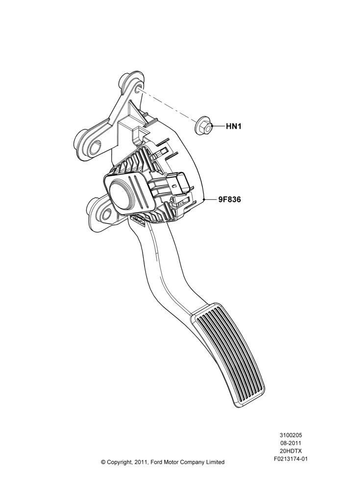 05A - Accelerator/Injection Pump Controls, 2.0L EcoBoost (240PS); 08/AUG/2011-24/DEC/2014