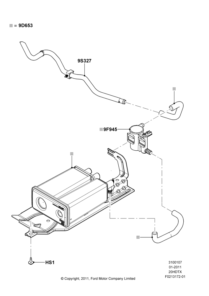 07A - Fuel Vapour System, 2.0L EcoBoost (240PS); 08/AUG/2011-24/DEC/2014