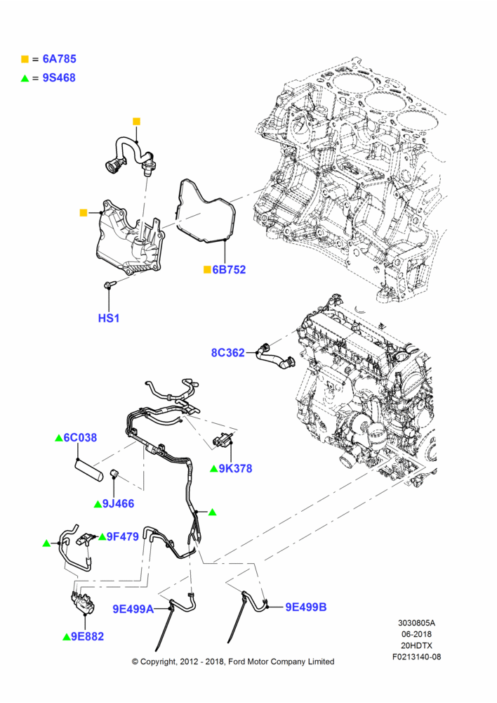 05A - Emission Control - Crankcase, 2.0L EcoBoost (240PS); 08/AUG/2011-24/DEC/2014