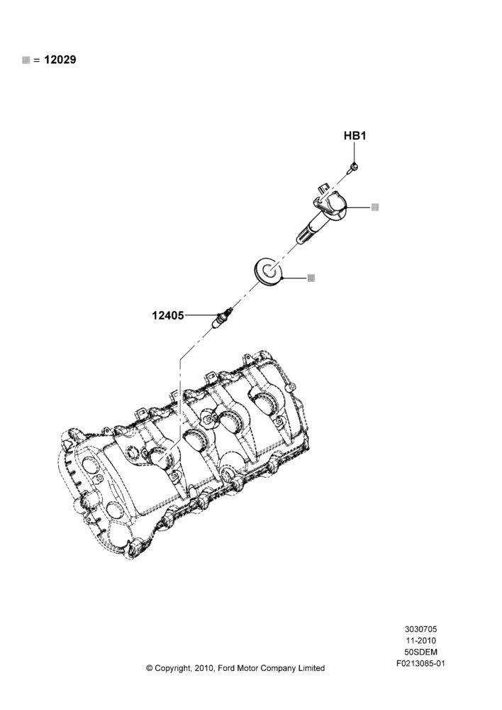 05A - Ignition Coil and Wires/Spark Plugs, MOD 5.0L-4V DOHC SEFI NA; 03/NOV/2010-23/DEC/2014