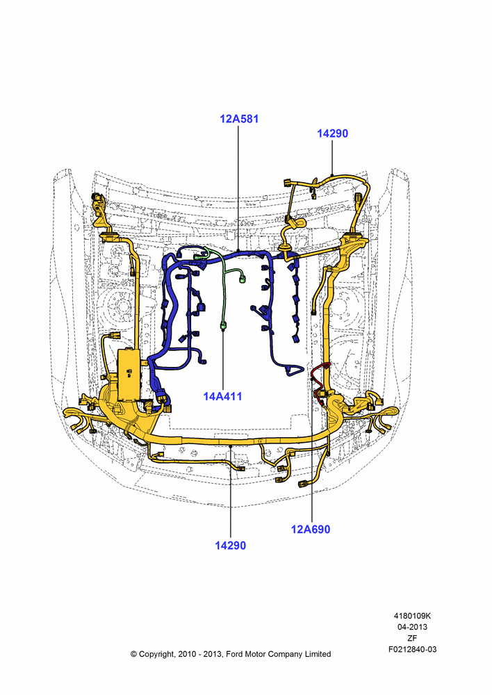 09K - Wiring - Engine And Transmission, 5.4L 4V DOHC EFI S/C ALUM V8 G; 22/MAR/2010-27/FEB/2012