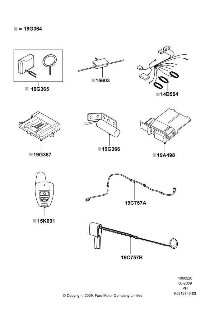 20XA - Remote Starting Kit, With Keyless Entry, Accessory, Bi-Directional Remote Start; 15/JUN/2009-06/FEB/2012