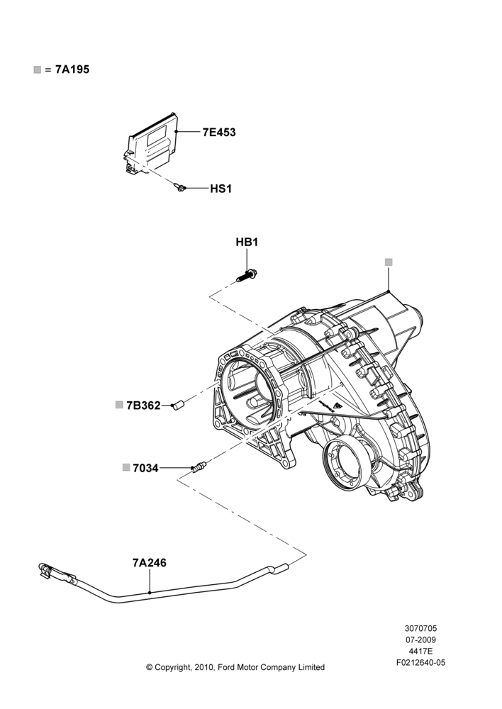 05B - Transfer Drive Case, 4X4 1 Speed Transfer Case With TOD; 06/JUL/2009-24/OCT/2011