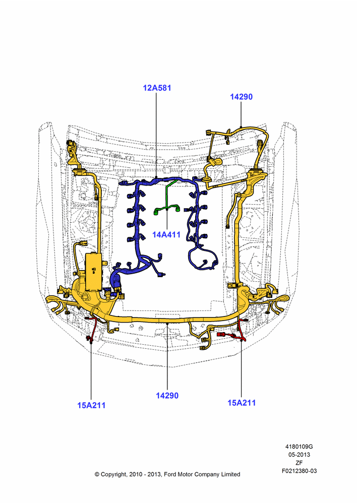 09G - Wiring - Engine And Transmission, MOD 5.0L-4V DOHC SEFI NA; 22/MAR/2010-27/JUN/2014