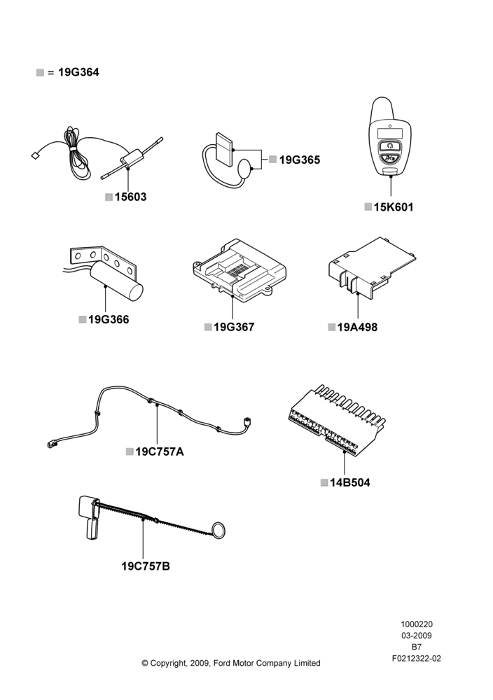 20F - Remote Starting Kit, Accessory, Accessory Protocol Interface Module (Sync Module), One Way; 30/MAR/2009-29/JUN/2009
