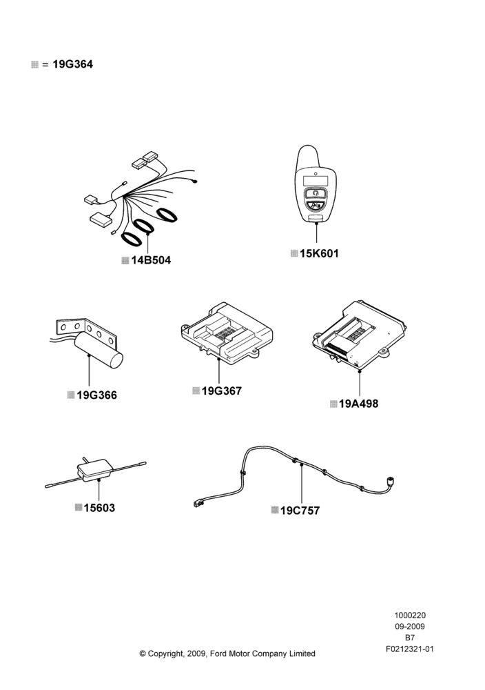 20E - Remote Starting Kit, Less Sync, Accessory, Bi-Directional Remote Start; 30/MAR/2009-29/JUN/2009