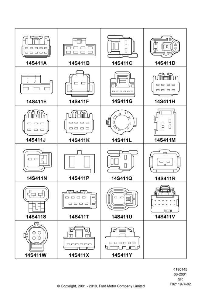 45A - Pigtail Wiring Kits, Switches; 04/JUN/2001-01/JUL/2005