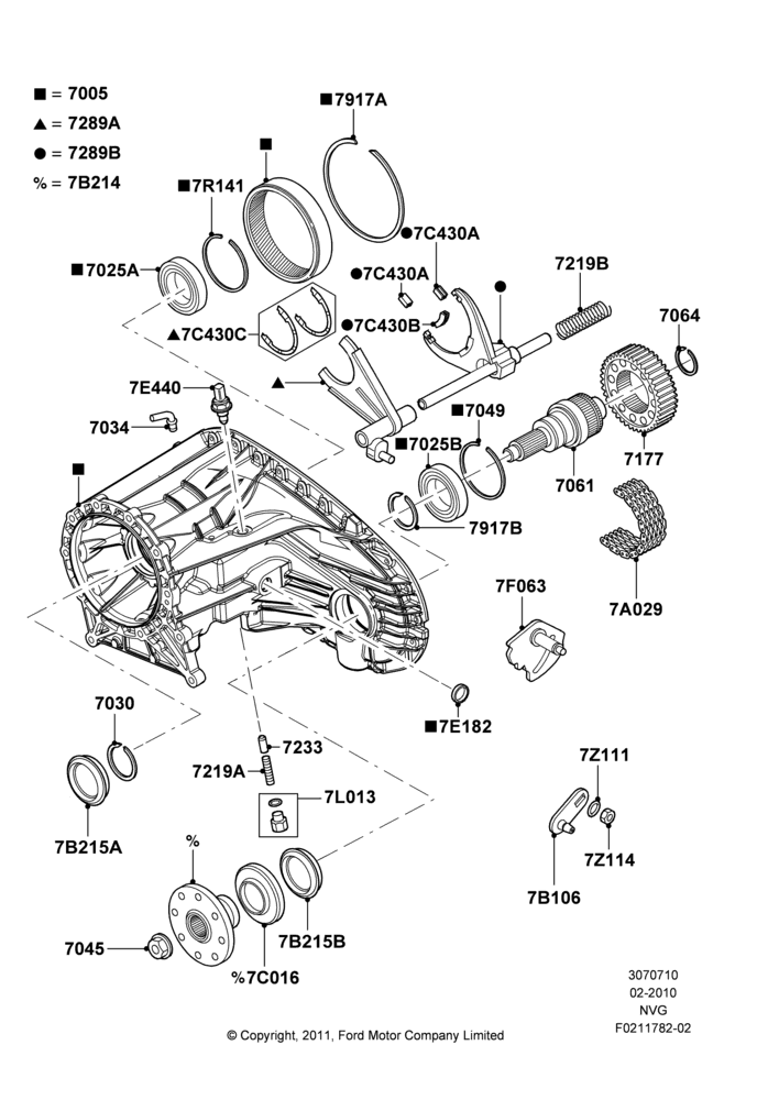 10J - Transfer Drive Components, Man Transfer Case And Man Hubs, FRONT; 22/FEB/2010-05/JUL/2016