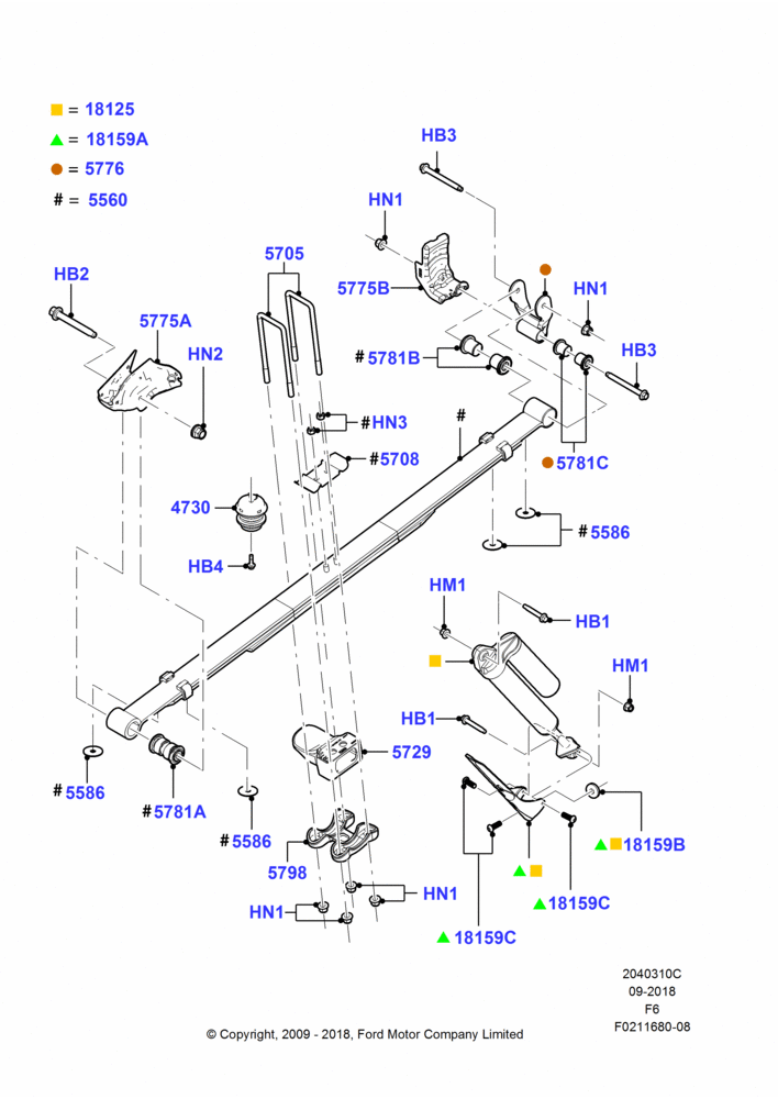 10C - Rear Springs and Shock Absorbers, (+) SVT; 06/JUL/2009-23/DEC/2014