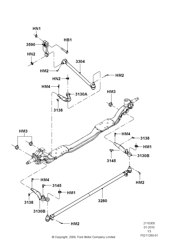 05D - Steering Linkage, Commercial Stripped Chassis; 19/JAN/2010