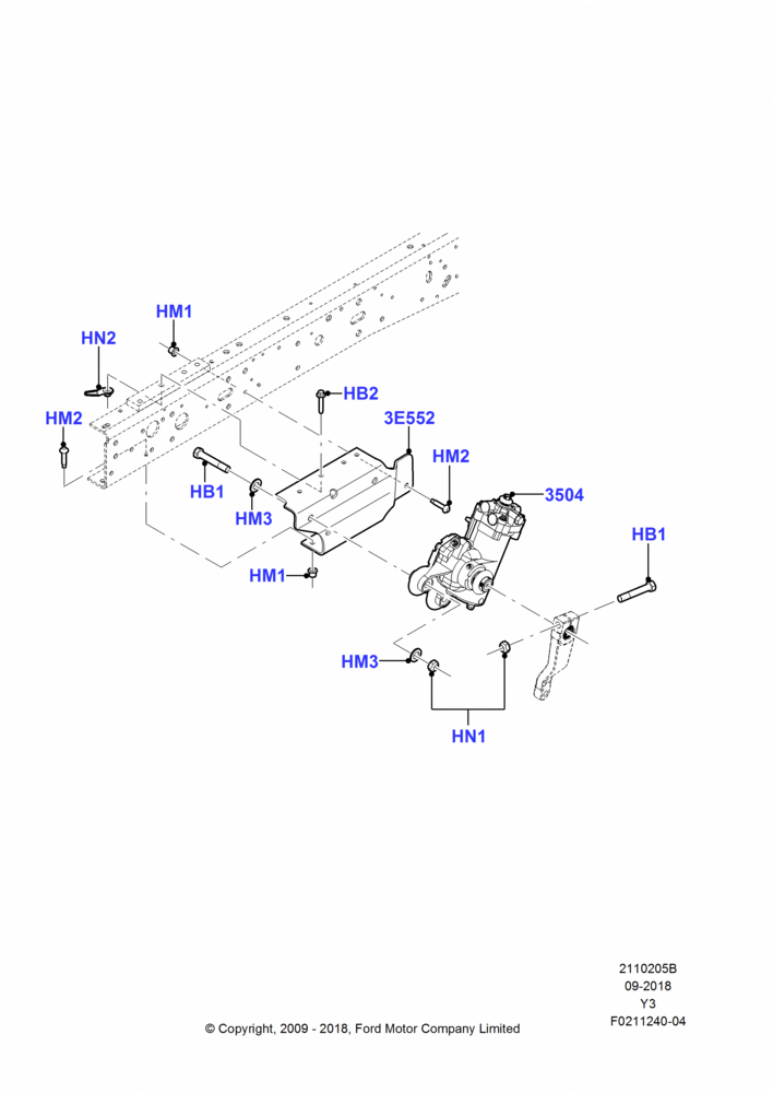 05B - Steering Gear, 20,500 LB. GVW, 22000 LB. GVW, 16,000 LB. GVW, 18,000 LB. GVW, 19,500 LB. GVW; 19/JAN/2010