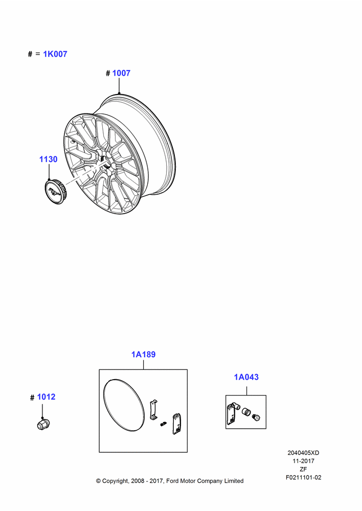 05XD - Wheels, Accessory, Additional Parts May Be Required, Refer To The Installation Instructions Found Under Tech Specs At The Genuine Ford Accessory (GFA) Web Site, See Vehicle Restrictions And Modification Requirements, www.fordaccessoriesstore.com, Spyder Wheel Kit; 27/MAY/2008-26/FEB/2009