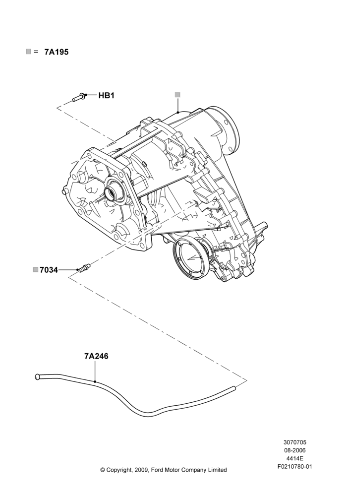 05 - Transfer Drive Case, 1 Speed Part Time Tod, 5 Speed Auto Transmission 5R55S; 07/AUG/2006-16/DEC/2010