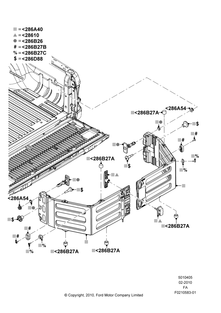 05D - Pick Up Box/Tailgate and Tonneau, Pickup Box Extender; 22/FEB/2010-05/JUL/2016