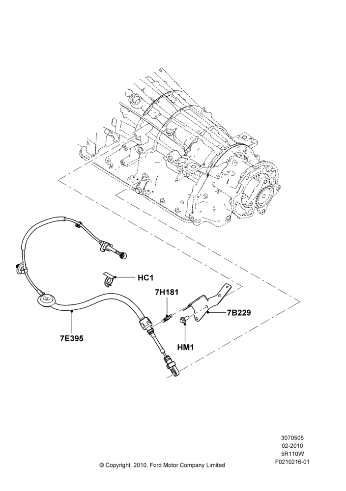05D - Gear Change-Automatic Transmission, 5R110W 5 Speed Auto Trans NAAO; 22/FEB/2010-10/JUL/2016