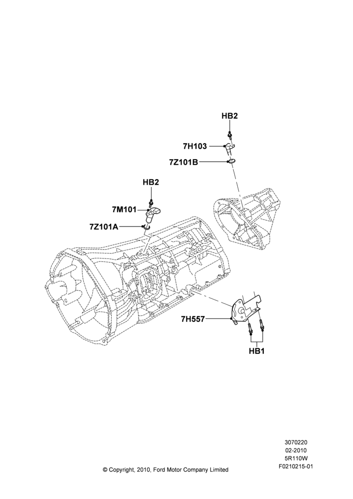 Transmission Modules and Sensors, 5R110W 5 Speed Auto Trans NAAO