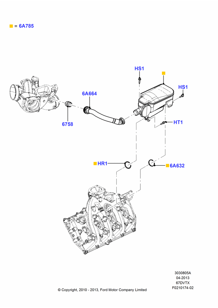 05A - Emission Control - Crankcase, 6.7L 4V V8 T/C Diesel; 22/FEB/2010-22/OCT/2012