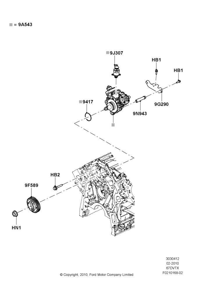 12A - Fuel Injection Pump - Diesel, 6.7L 4V V8 T/C Diesel; 22/FEB/2010-05/JUL/2016