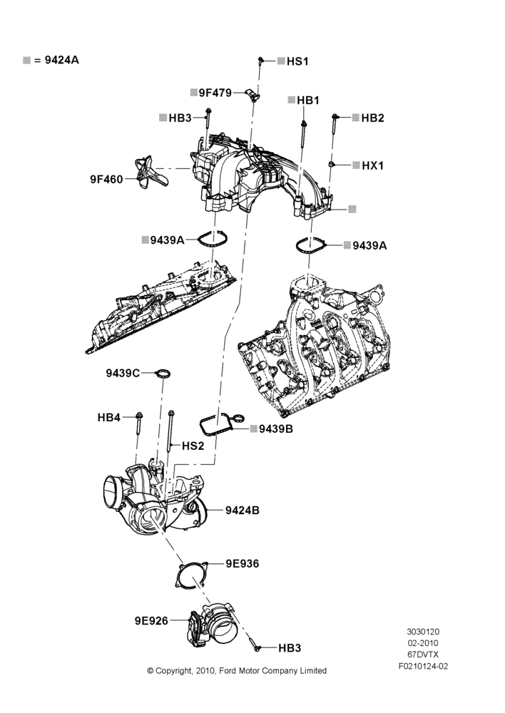 20A - Intake Manifold, 6.7L 4V V8 T/C Diesel; 22/FEB/2010-17/MAR/2014