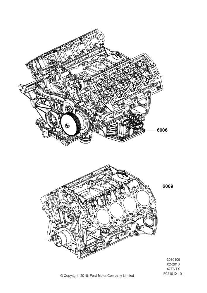 05A - Service Engine and Short Block, 6.7L 4V V8 T/C Diesel; 22/FEB/2010-05/JUL/2016
