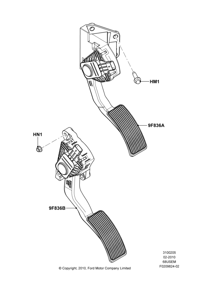 05E - Accelerator/Injection Pump Controls, 6.8L Gas EFI V10; 22/FEB/2010-05/JUL/2016