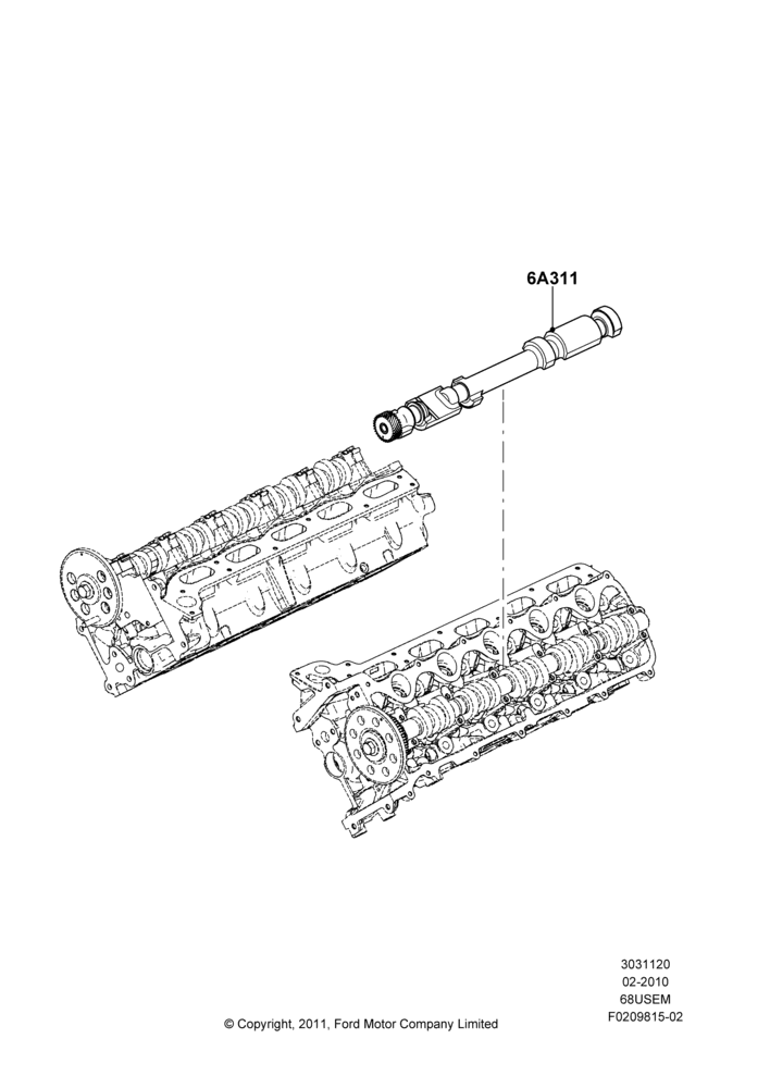 20D - Balance Shafts and Drive, 6.8L Gas EFI V10; 22/FEB/2010-05/JUL/2016