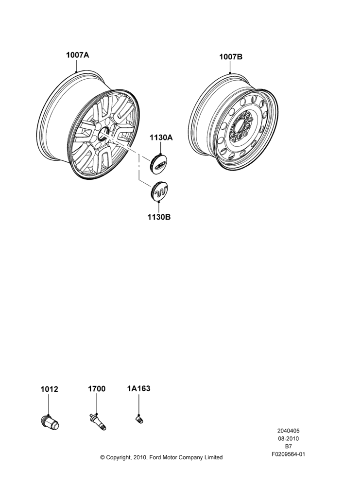 05J - Wheels, With 18" Wheels; 16/AUG/2010-30/JUN/2017