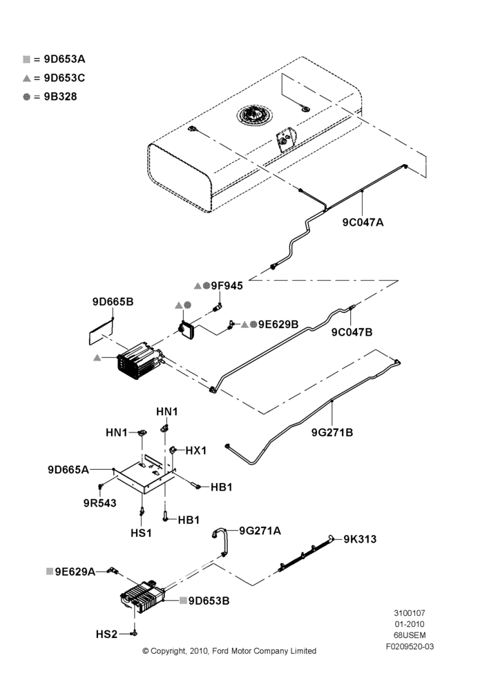 07H - Fuel Vapour System, 6.8L Gas EFI V10, Recreational Stripped Chassis; 19/JAN/2010