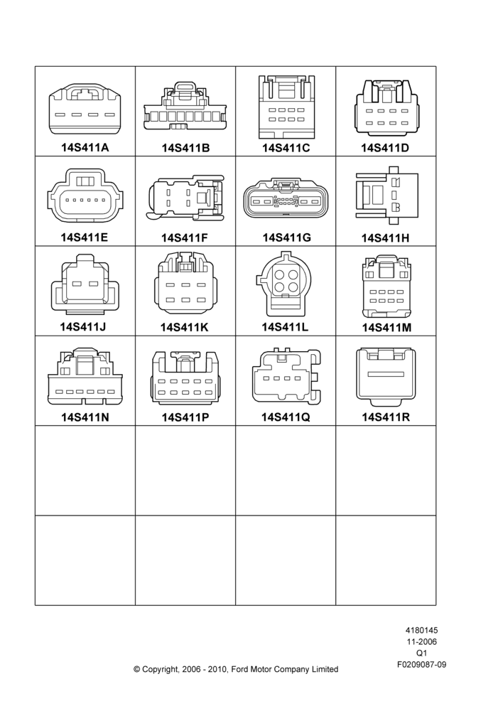 45AB - Pigtail Wiring Kits, Page B, Switches; 06/NOV/2006-01/JUN/2009