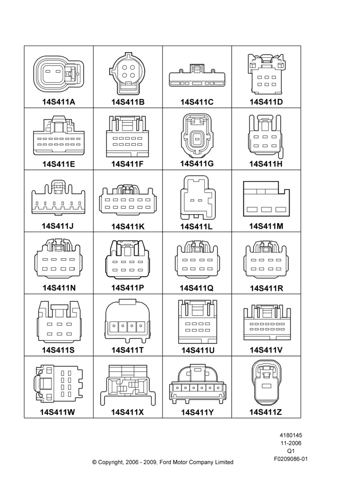 45AA - Pigtail Wiring Kits, Page A, Switches; 06/NOV/2006-01/JUN/2009