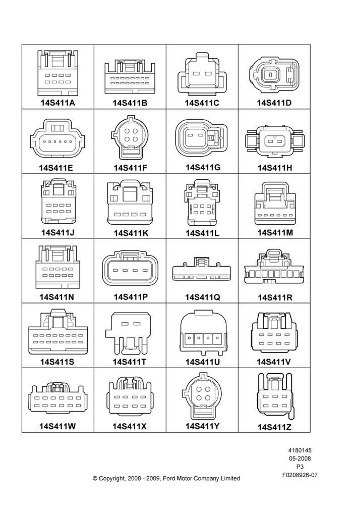 45AA - Pigtail Wiring Kits, Page A, Switches; 02/MAY/2008
