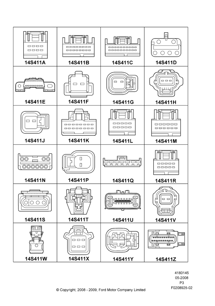 45GA - Pigtail Wiring Kits, Miscellaneous, Page A; 02/MAY/2008