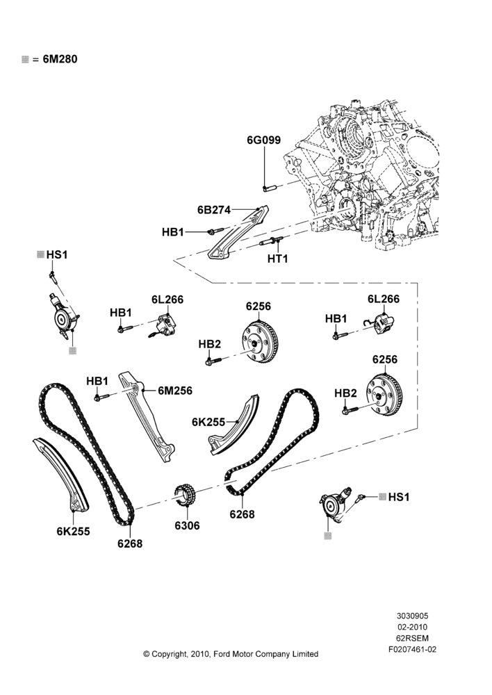 Timing Gear, 6.2L 16V OHC NA V8 Gas