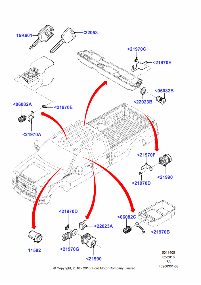 05 - Vehicle Lock Sets and Repair Kits; 22/FEB/2010-05/JUL/2016