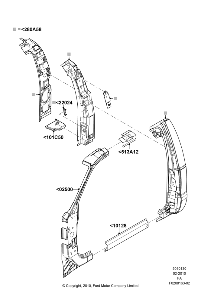 30A - Side Panels - Outer, Regular Cab; 22/FEB/2010-05/JUL/2016