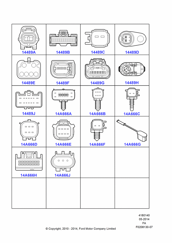 40 - Wiring Connectors; 22/FEB/2010-05/JUL/2016