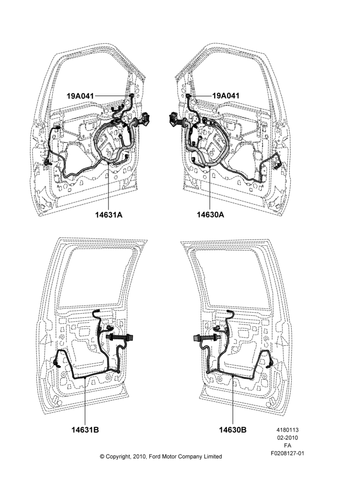 13 - Wiring - Body Closures; 22/FEB/2010-05/JUL/2016