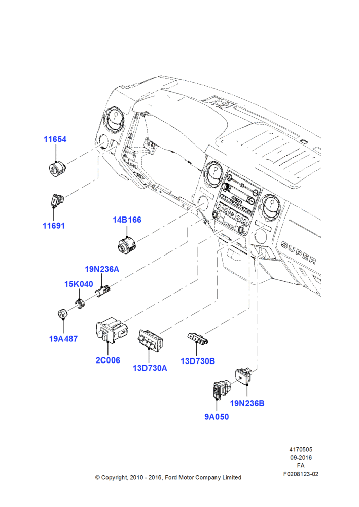 05 - Instrument Panel Related Parts; 22/FEB/2010-05/JUL/2016