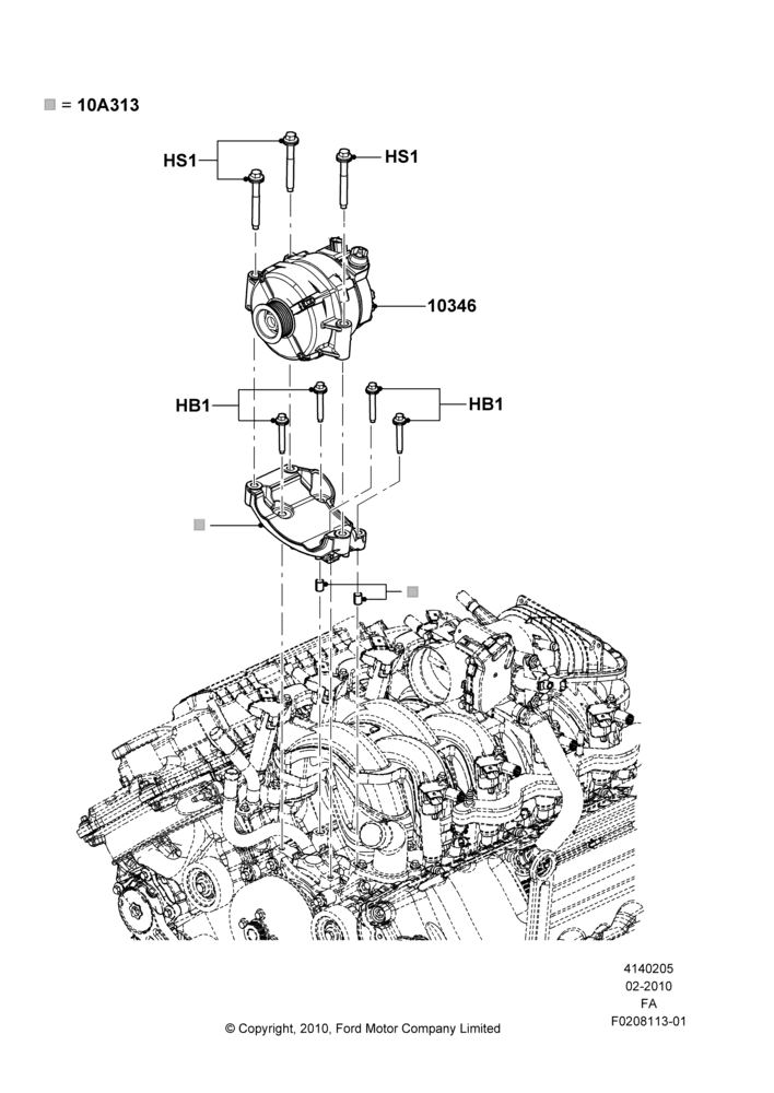 05A - Alternator and Mountings, 6.2L 16V OHC NA V8 Gas; 22/FEB/2010-05/JUL/2016