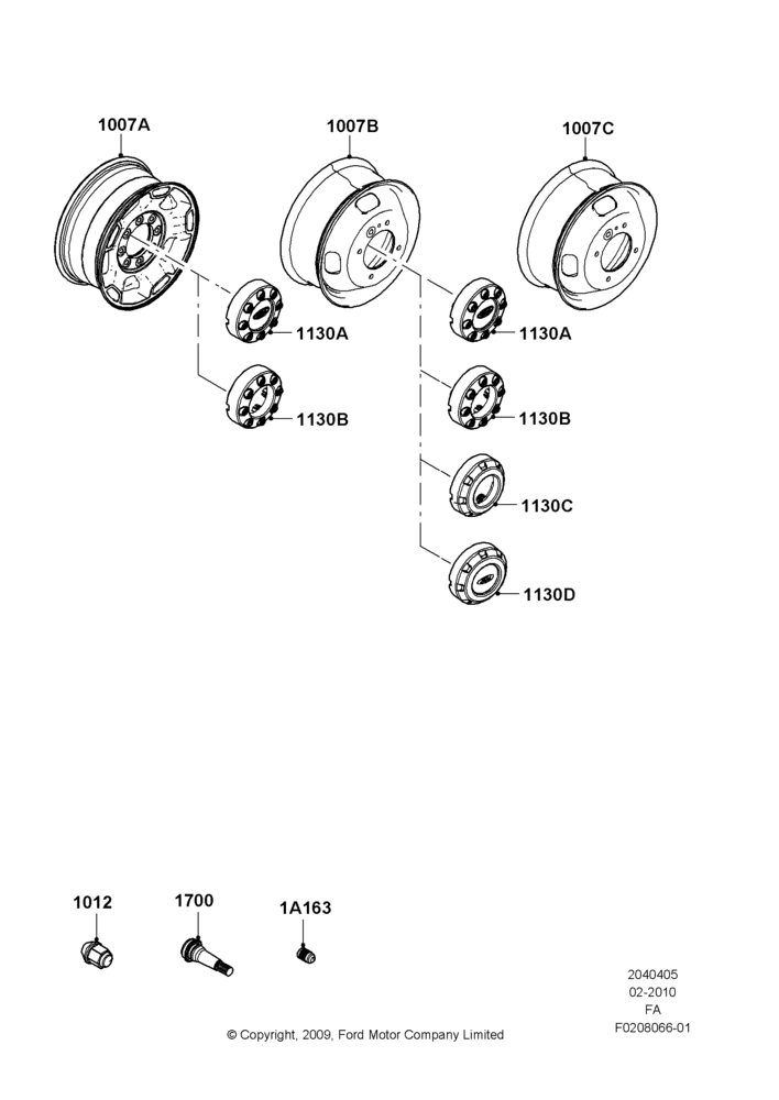 05A - Wheels, With 17" Wheels, With Single Rear Wheels; 22/FEB/2010-05/JUL/2016