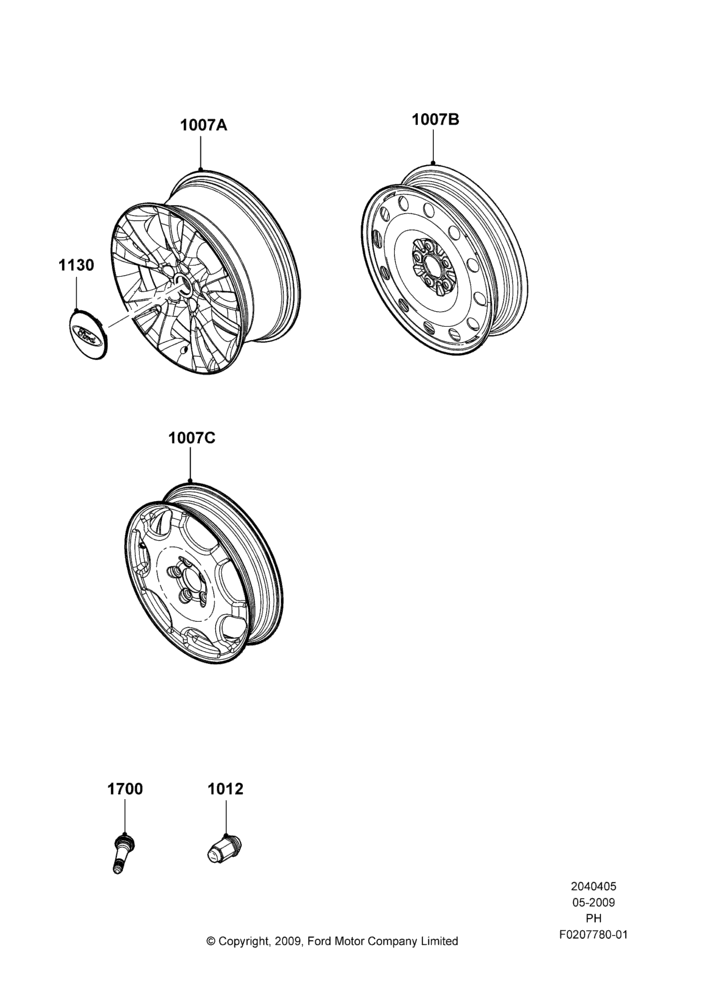 05B - Wheels, With 18" Wheels; 15/JUN/2009-03/MAY/2010