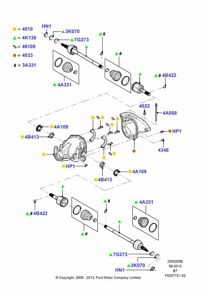 05E - Rear Axle; 15/SEP/2008-30/JUN/2017