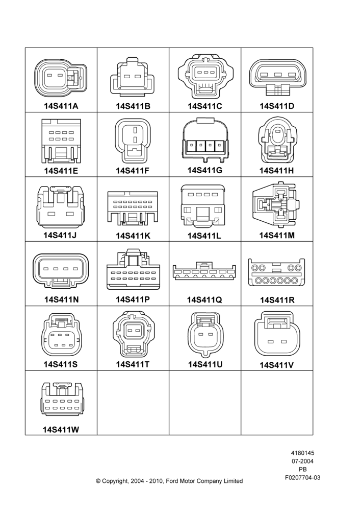 45E - Pigtail Wiring Kits, Miscellaneous; 12/JUL/2004-04/JUN/2007